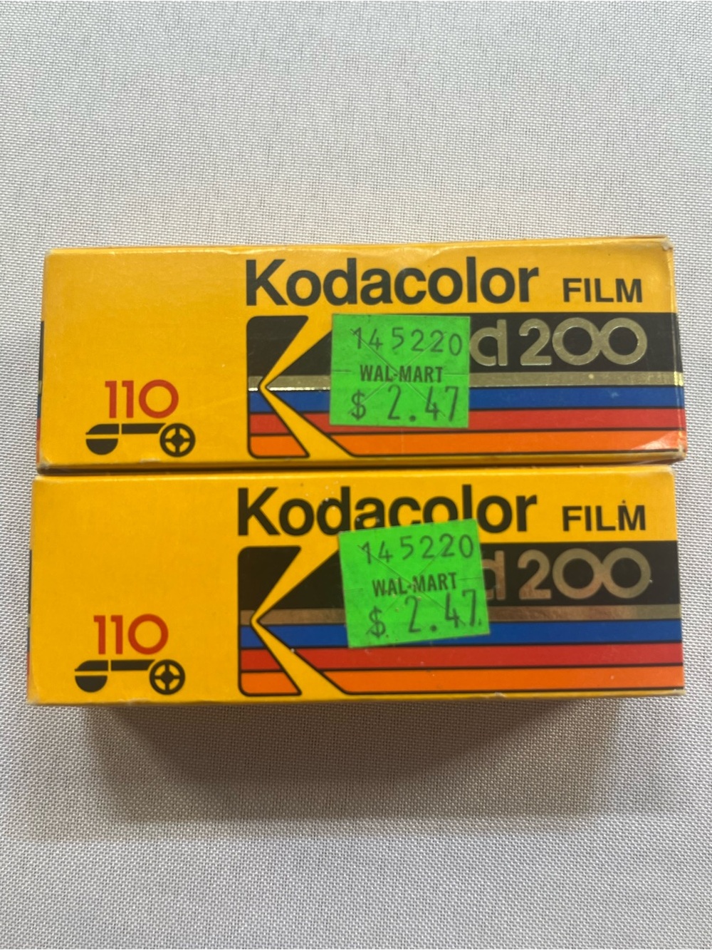 Vintage Kodak 110 Film Kodacolor Gold 200 24 Exposures Expired 1992 2-Pack New